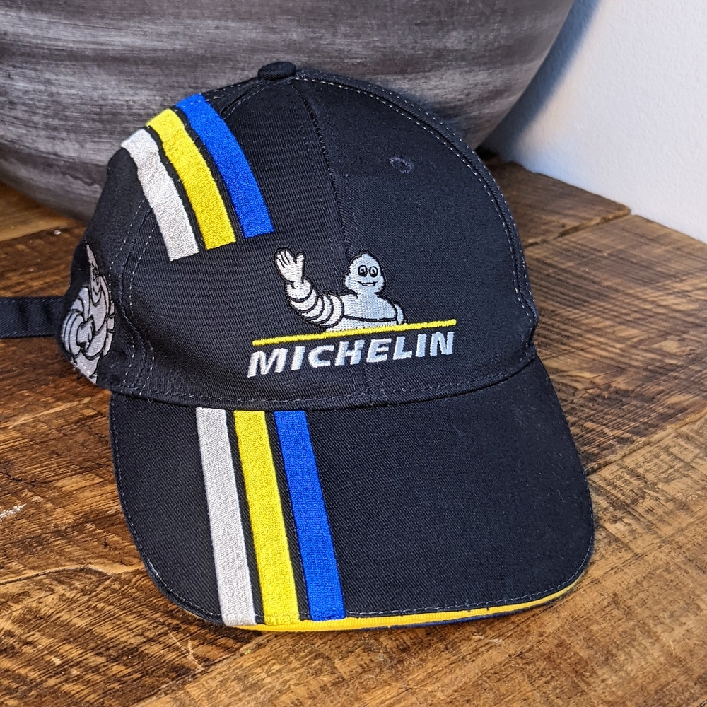 Vintage Michelin Snapback Hat Embroidery Logo